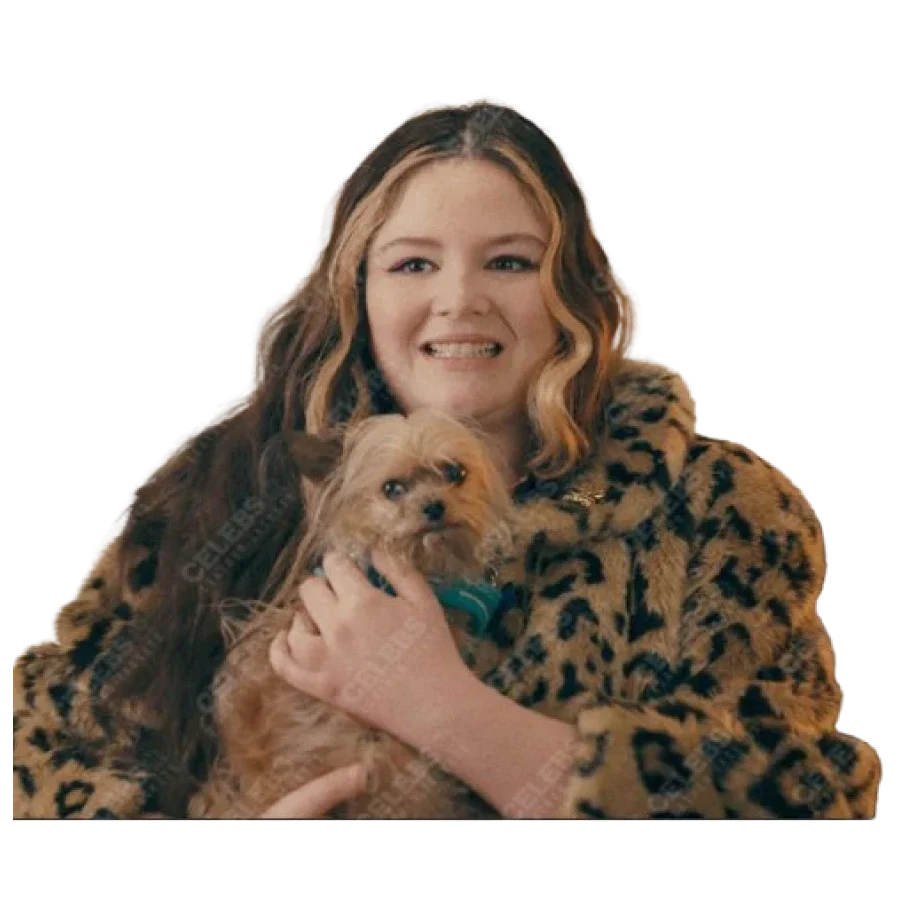 Megan Stalter Cora Bora Leapord Coat