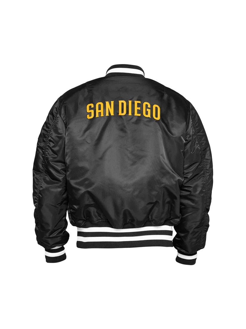 San Diego Padres X Alpha X New Era Ma-1 Bomber Jacket
