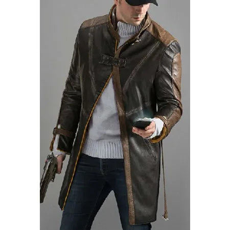 Aiden Pearce watch dog Trench Coat